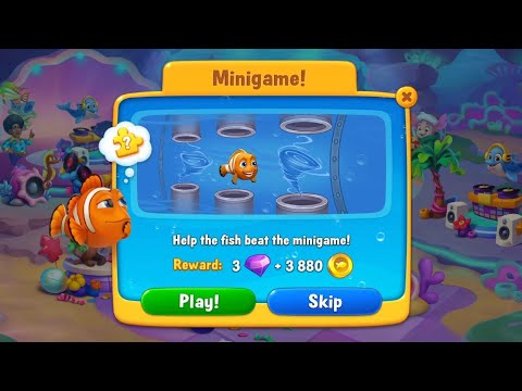 @Fishdom Level 10974 and Minigame! 🧩