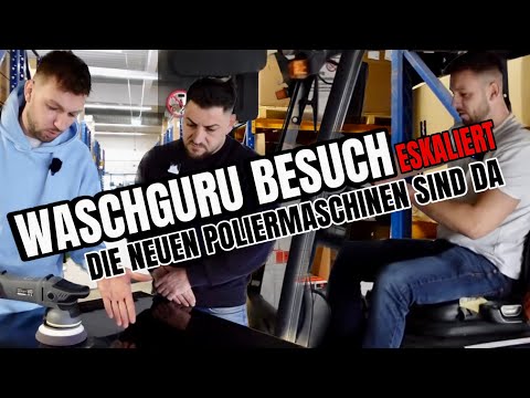 Waschguru Lagerrundgang ESKALIERT komplett ! Neue ChemicalWorkz Poliermaschinen im TEST ! XXL SHOP