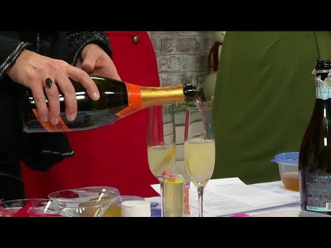 Pear and Prosecco Cocktail with Bubbly Bee!