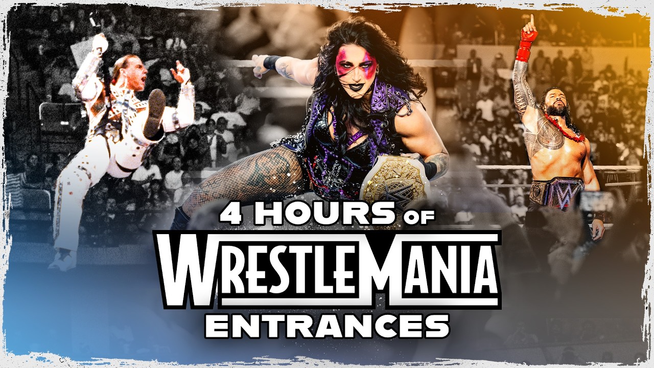 4+ HOURS of WrestleMania entrances