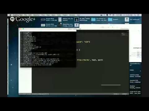 Nodejs crash course (Arabic)