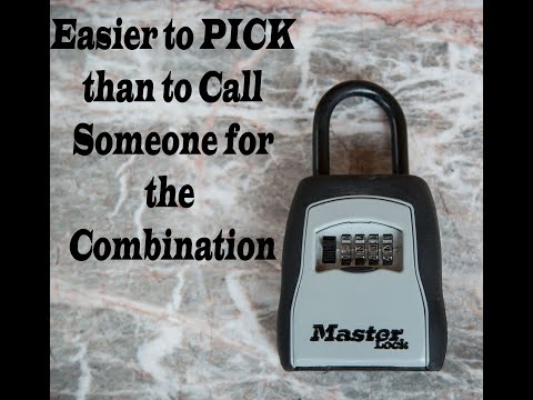 How to pick Master Lock 5400D Combination Realtor Lock Box with out combination