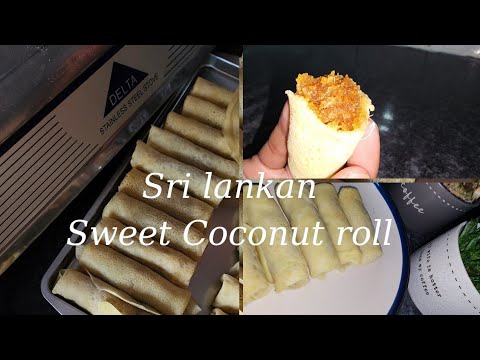 Sri Lankan Coconut Roll | Coconut Pancake |Evening Snack | Tea Time Snack | pani pol| Bakers Bites