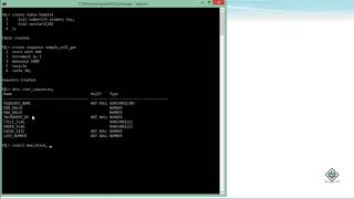 Oracle - SQL - Creating Sequences