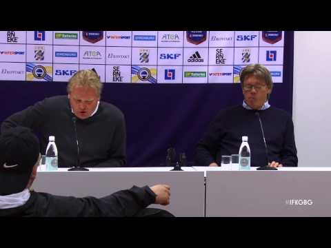 Presskonferensen efter IFK Göteborg - Djurgårdens IF