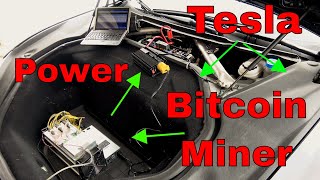 Bitcoin using Tesla Actual Attempt!  W/ Bitmain Antminer S9