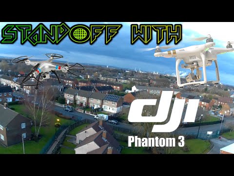 Syma X8G stand off with a DJI Phantom 3