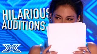 JUDGES Can&#39;t Stop LAUGHING on The X Factor! | X Factor Global