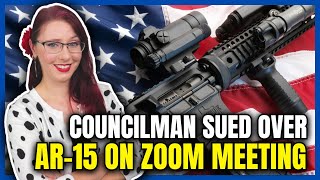 Councilman Sued Over AR-15 on Zoom Meeting