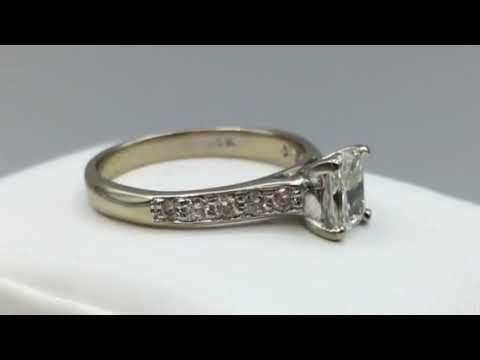 14K Princess Cut Diamond 1Ct TDW