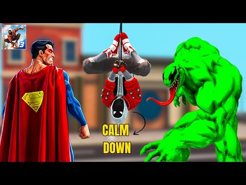 Can Superman Beat Green Venom in Spider Fighter 3?!🤯