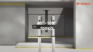 Cost-Effective Aluminum TV Carts | FS44-610TW | Brateck