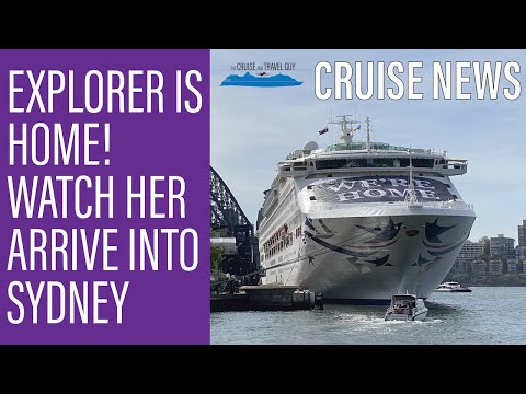 Thumbnail for SHE IS BACK! Watch Pacific Explorer arrive home in Sydney harbour to mark the END of the cruise ban!