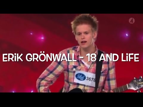 ⭐️🎶 Erik Grönwall audition swedish idol 2009 | 18 and life skid row cover 🎶⭐️