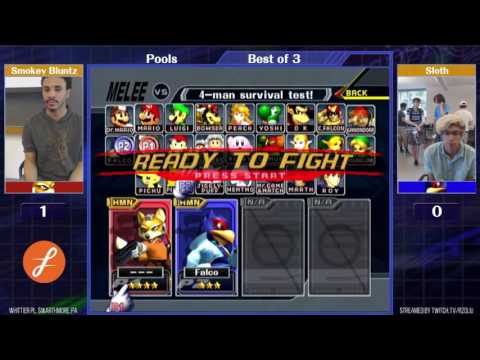 Event Match 20: Smokey Bluntz (Fox) vs Sloth (Falco) - Pools