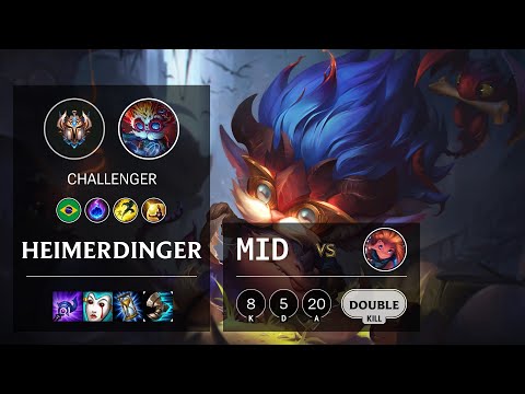 Heimerdinger Mid vs Zoe - BR Challenger Patch 10.16