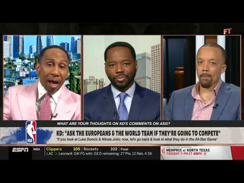 FIRST TAKE | Stephen A. on Durant criticized Luka & Jokic for a lack of effort at NBA All-Star Game