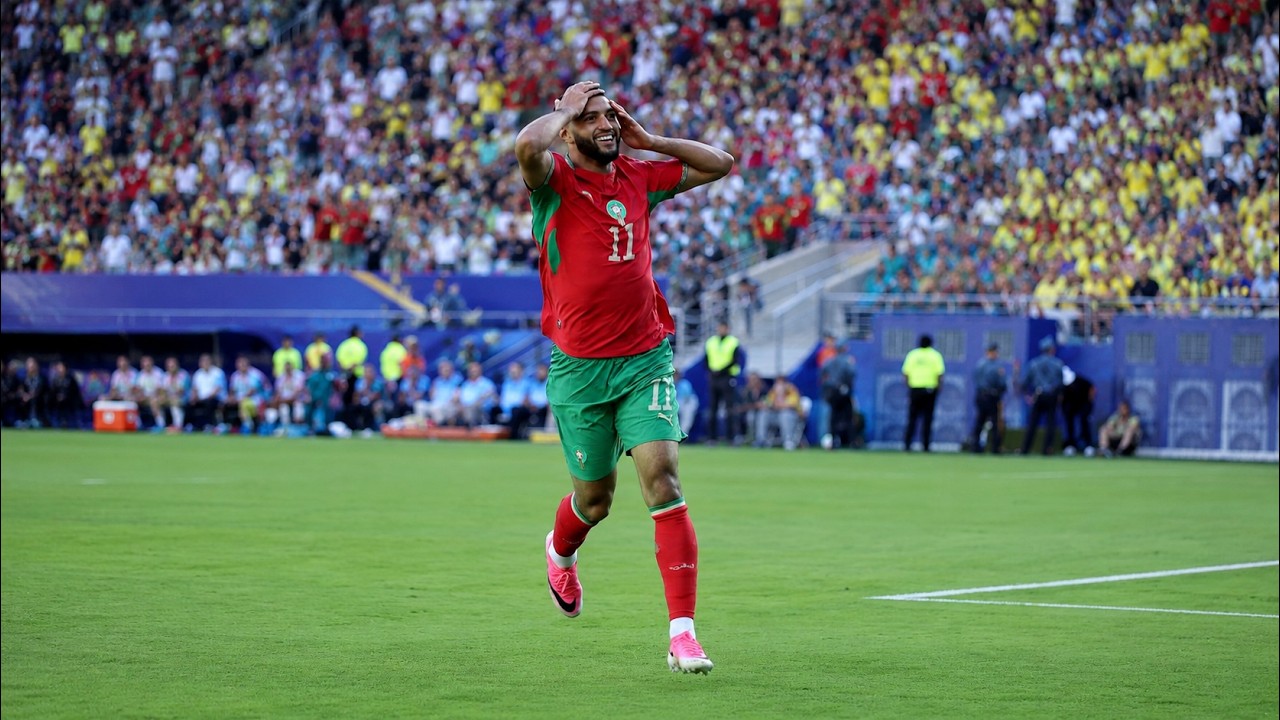 GOL! ISMAEL SAIBARI ABRE O PLACAR PARA O MARROCOS CONTRA O BRASIL
