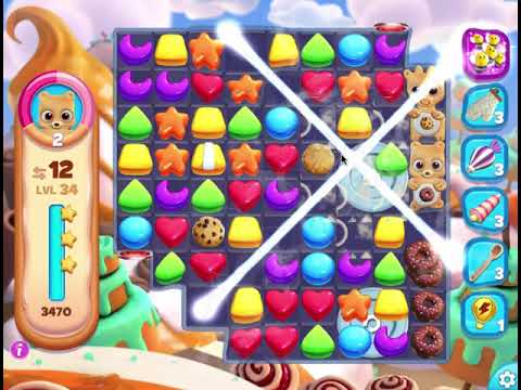 Cookie Jam Blast Level 34 - 3 stars