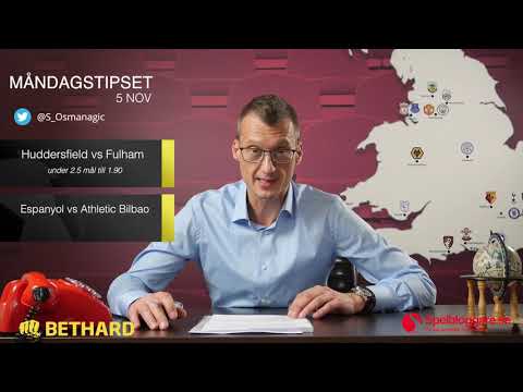 Speltips: Huddersfield - Fulham & Espanyol - Athletic Bilbao 5/11