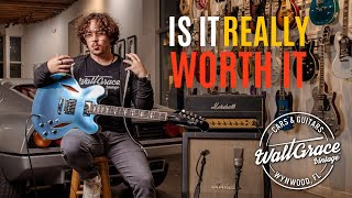 Video thumbnail for How does it compare to the $20k Gibson counterpart? - Introducing the NEW Epiphone Dave Grohl DG-335 by Walt Grace Vintage