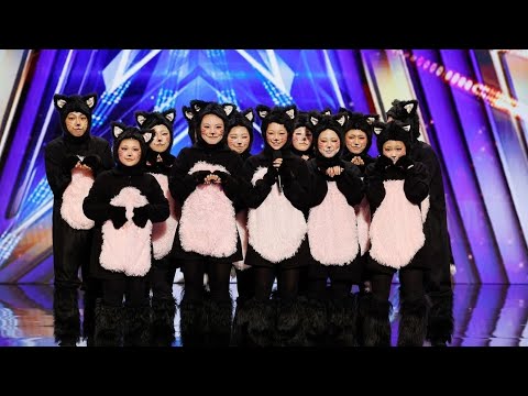 Loco Pop Familia🤗Dancing cats🐈America's Got Talent💫振付師えりなっち監修、日本から来たロコ・ポップ・ファミリア