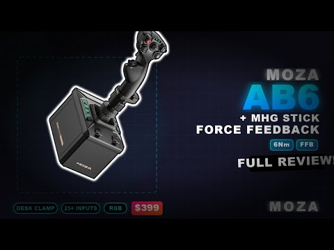 MOZA AB6 Force Feedback Base + MHG Stick Review   The $399 Game Changer for Flight Sims!