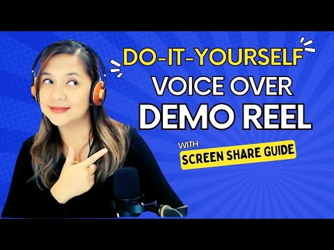 HOW TO MAKE YOUR OWN VOICE-OVER DEMO REEL| STEP BY STEP SHARE SCREEN GUIDE