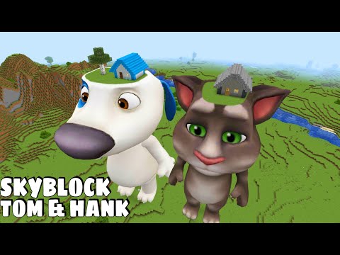 I found SKY BLOCK TALKING HANK TOM AND ANGELA  in Minecraft - Gameplay - Coffin Meme