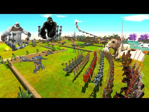 ANCIENT HUMANS SAVING MUTANT PRIMATES in PARKOUR ZIG ZAG ROAD - ARBS