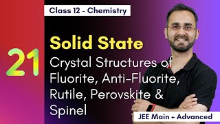Fluorite, Anti-Fluorite, Rutile, Perovskite & Spinel structure