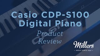 Video thumbnail for Casio CDP-S100 Portable Digital Piano Review by Millers Music Group