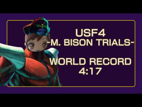 USF4 M. Bison Trials Speedrun WR - 4:17