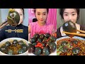 ASMR CENTURY EGGS Exotic Food EATING BLACK SOFT BOIL EGGS COMPILATION SOFT SOUNDS