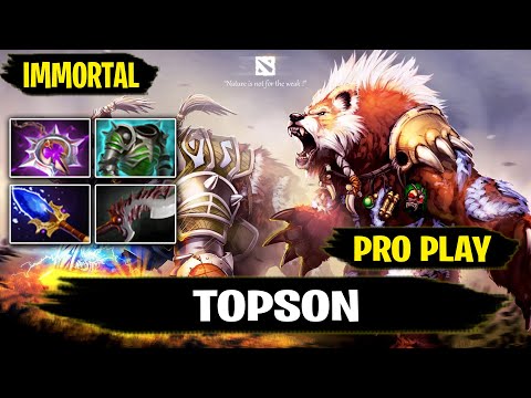 Lone Druid Safelane 7.27d Pro Gameplay by Topson IMMORTAL Rank Dota 2