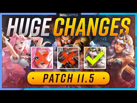 NEW PATCH 11.5 CHANGES: HUGE META SHIFTING BUFFS and NERFS - League of Legends