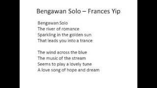 Bengawan Solo (in English)  Frances Yip