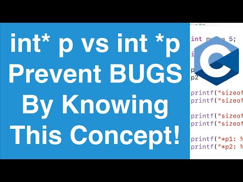 int *p vs int* p Pointer Declarations | C Programming Tutorial