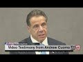 Video testimony released in Cuomo's sexual harassment case