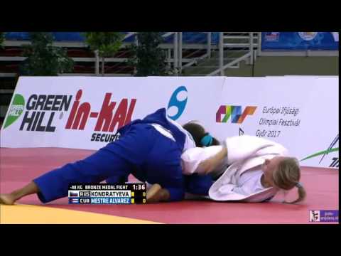 Judo 2015 Grand Prix Budapest: Kondratyeva (RUS) - Mestre Alvarez (CUB) [-48kg] bronze