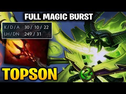 TOPSON Pugna Dominating with 30 Kills Dagon 5