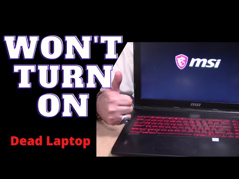 How to fix an MSI laptop that will not turn on