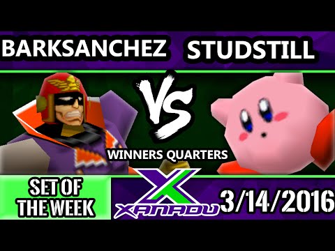 S@X 141 - TF | Barksanchez (Captain Falcon, Pikachu) Vs. Studstill (Kirby) SSB64 WQ - Smash 64