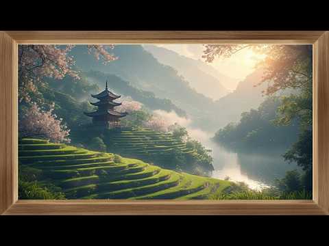 Arte para TV | Paisaje japonés 🎋 | Cuadro enmarcado relajante (Loop)