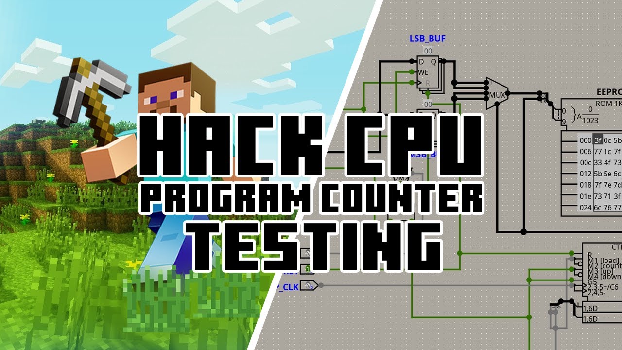 HackCPU Logisim CPU Program Counter Testing
