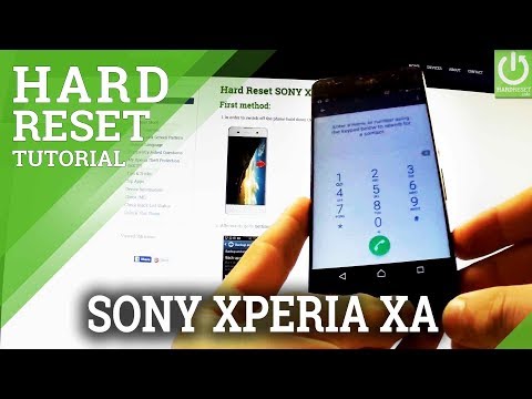How to Hard Reset SONY Xperia XA F3111 - Reset by Secret Code in SONY