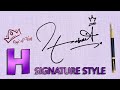H Signature Style | Signature for Name HASINA | Sign of King
