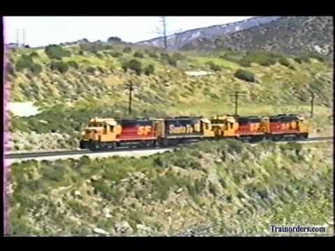 Classic Railroad Series 499 - Santa Fe on Cajon Pass June 8, 1988