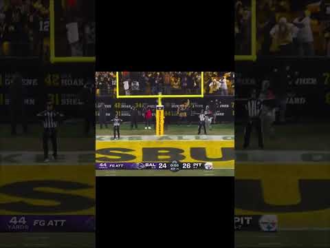 #Ravens Kicker Tyler Loop MISSES GAME WINNING FIELD GOAL and The #Steelers are in the playoffs! #nfl