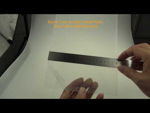 2mm Thick Blank Cast Acrylic Sheet Plate TDL-A2